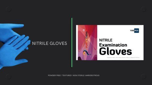 Purify India Nitrile Examination Gloves 100 Pcs