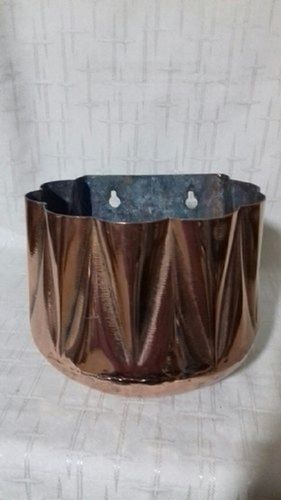 Shiny Polished Customized Iron Wall Planter