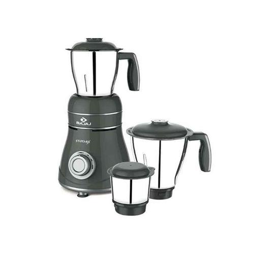 Bajaj GX-3701 750W Mixer Grinder with Nutri-Pro Feature, 3 Jars, Black