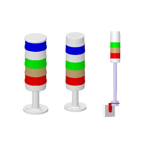 Lightweight Energy Efficient Electrical 5 Tier Tower Lamps For Industrial