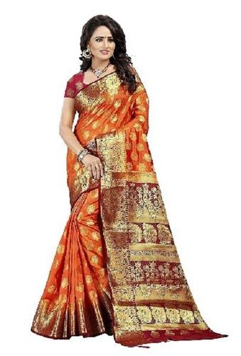 Party Wear Multi-Color Banarasi Silk Saree