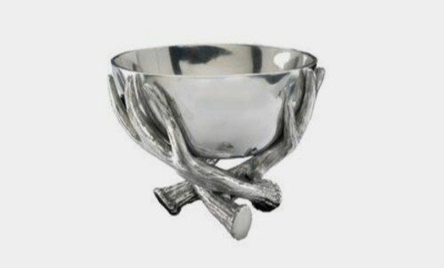 Silver Color Aluminum Cross Bowl