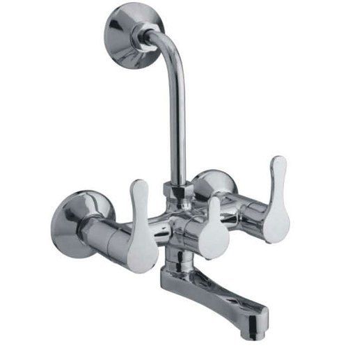 Beige 2 In 1 Wall Mixer With Bend