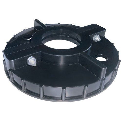 Round 4 Inch Black Colour Plastic Bore Cap