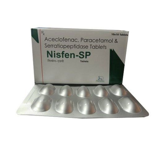 Aceclofenac Paracetamol And Serratiopeptidase Pain Reliever Tablets Age Group: Adult