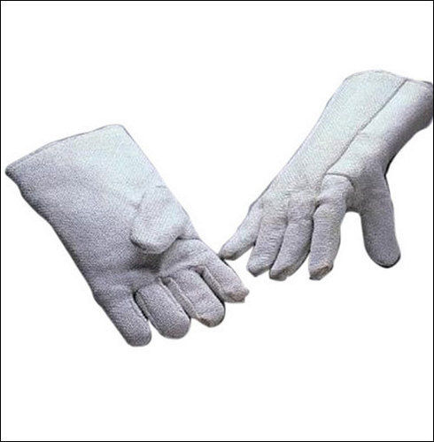 White Asbestos Safety Hand Gloves