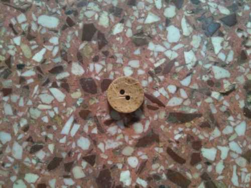 Brown Double Whole Wooden Button