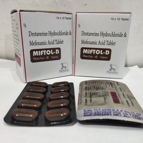 Drotaverine Hydrochloride And Mefenamic Acid Antispasmodic Tablets Age Group: Adult