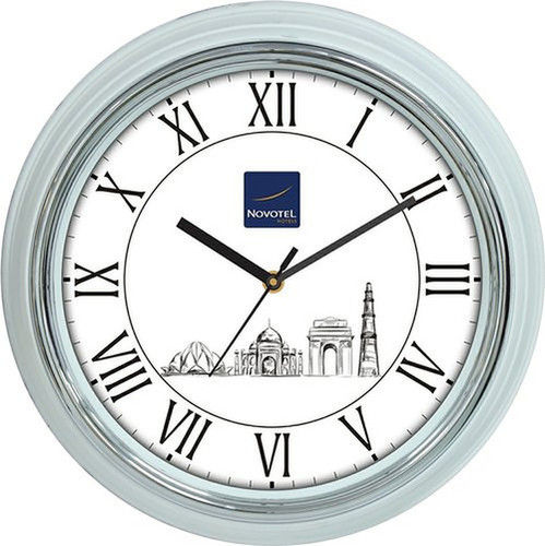 Multicolor Novotel Plastic Wall Clock