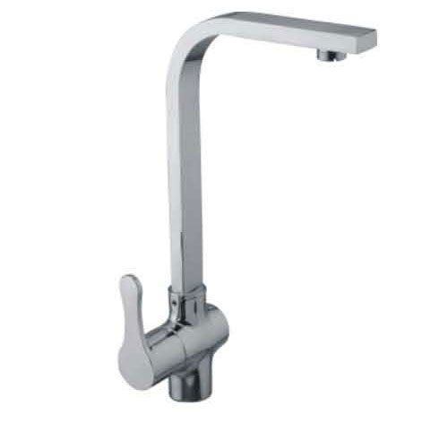 Stainless Steel Pillar Cock Swan Neck Faucet Tap