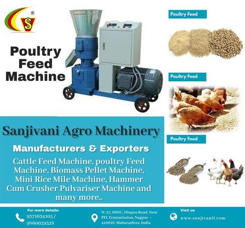 High Efficiency Sanjivani Semi Automatic Poultry Feed Making Machine