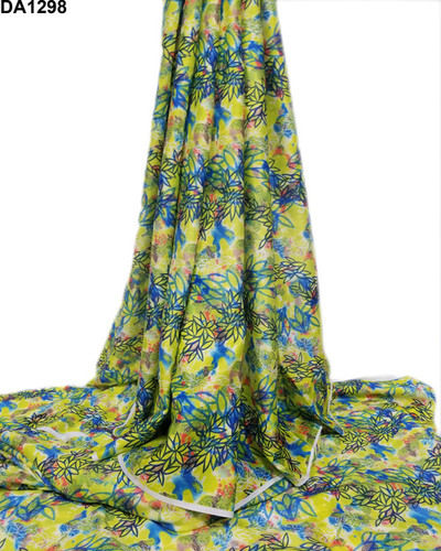 Semi Velvet Satin/Sateen Silk Digital Print Unstitch Fancy Fabric Material for Womena  s Clothing (2.5 Meter Cut, 44" Width)