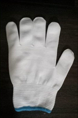 Quick Dry White Cotton Hand Gloves