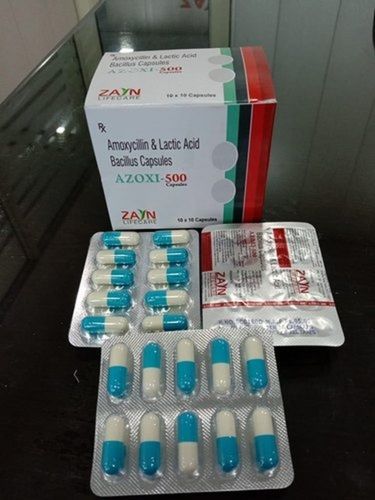 Amoxicillin And Lactic Acid Bacillus 500 MG Antibiotic Capsules