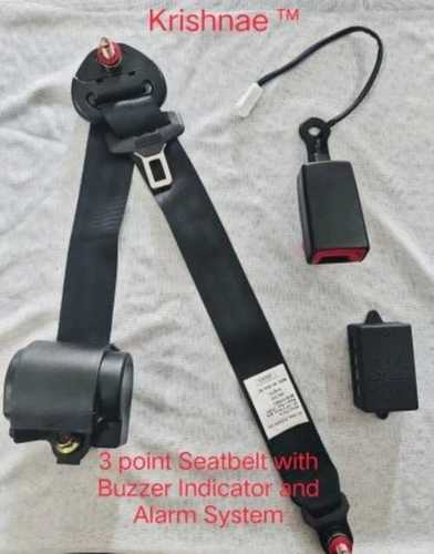 Black Car Seat Belt 