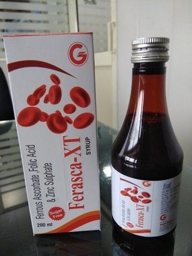 Ferrous Ascorbate Folic Acid And Zinc Syrup For Anemia Dosage Form: Liquid