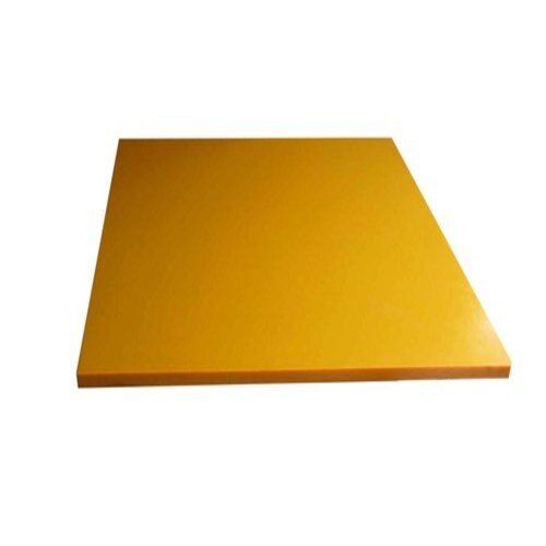 Size 10 x 10 Inch Yellow Color Coated 10mm Polyurethane Sheet