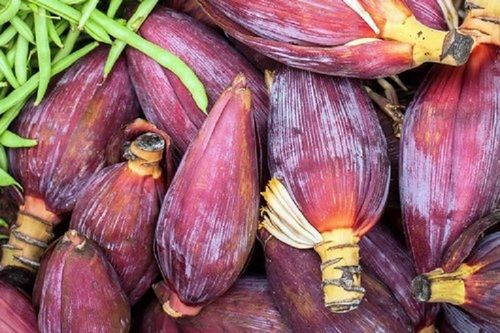 Supreme Quality Banana Flower, Free From Impurities, No Side Effects, Purple Color