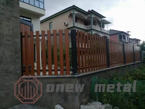 Timber Look Aluminum Fence