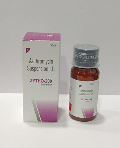 Azithromycin 200 MG Oral Suspension - 30 ML Pack Quantity | Antibiotic for Bacterial Infections, Usage in Hospitals and Clinics, Store in Cool & Dry Place, Expiration Date on Pack