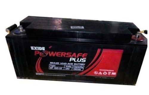 Black Exide 12V, 150Ah Smf Vrla Battery