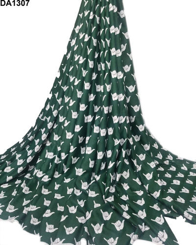 Fancy Twill Silk Digital Print Fabric Unstitch Material for Womena  s Clothing (2.5 Meter Cut, 58" Width)