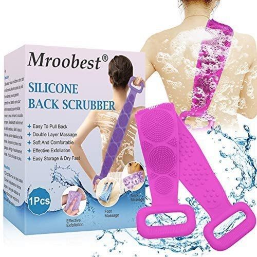 Skin Friendly Double Layer Silicon Bath Scrubber Belt Room Temperature