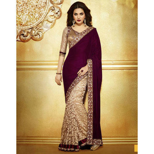 Cotton Silk Dry Cleaning Ladies Saree With Blouse