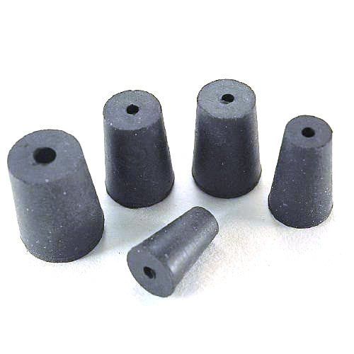 Durable Gray Rubber Stoppers With Round Shape