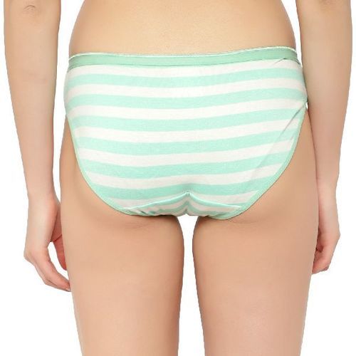 Bikni Red Striped Panty For Ladies, Ideal For Everyday Usage