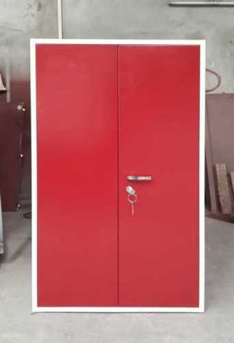 Red Paint Coated Fully Assembled Steel Almirah 