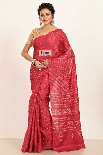 Party Wear Tussar Silk Printed Saree