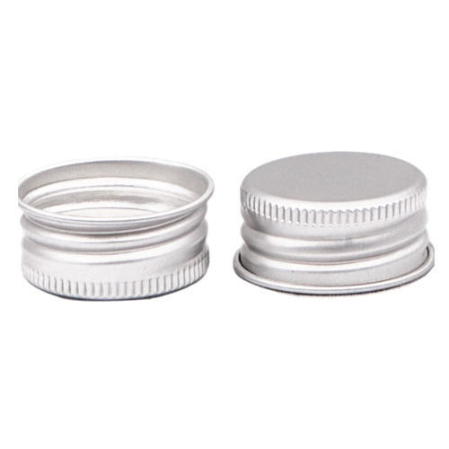 Silver Round Aluminum Bottle Cap