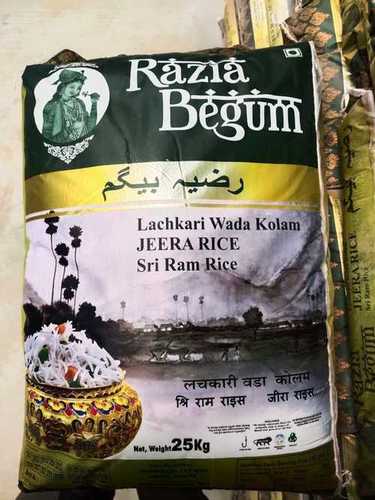  लचकारी वाडा कोलम जीरा चावल 25 किलो मिश्रण (%): शून्य 