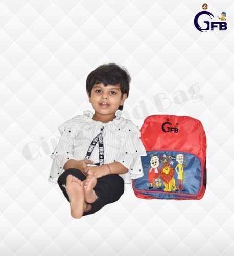 Printed Red Color Kids School Bag for Girl