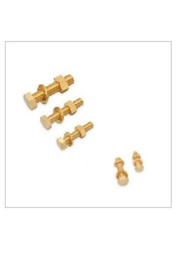 Round Shape Golden Color Brass Bolt