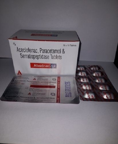 Aceclofenac, Paracetamol And Serritiopeptidase Tablets