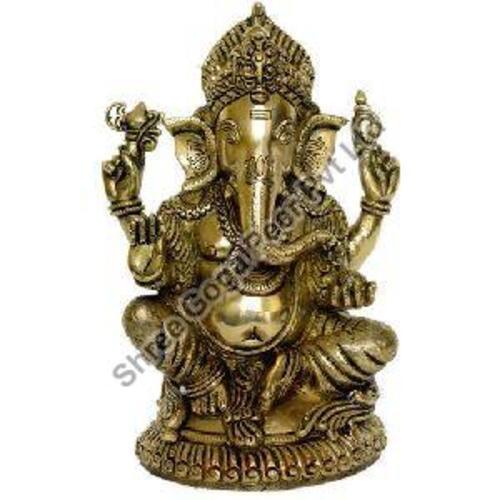 Designer Brass Lord Ganesha Statue