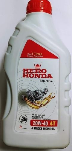 Yellow Hero Honda 4 Stroke Engine Oil 