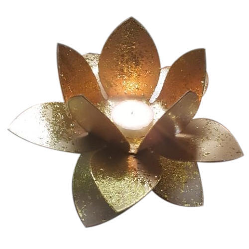 Polishing Lotus Shape T Light Holder