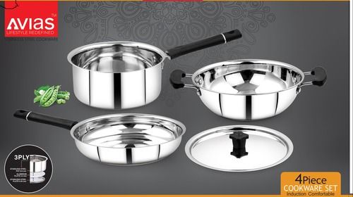 Stainless Steel Triply Bottom Cookware Set