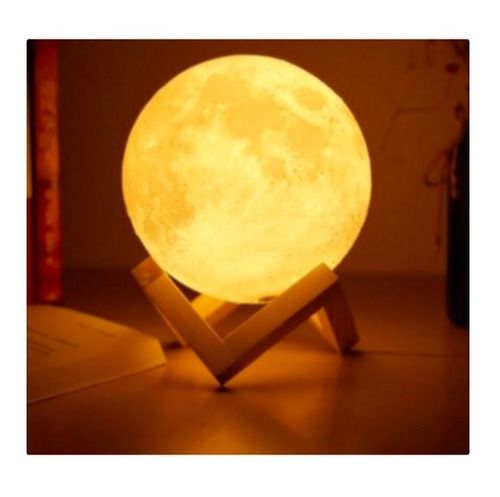 Acrylic Material Made Warm White Multipurpose Decorative Round Moon Lamp