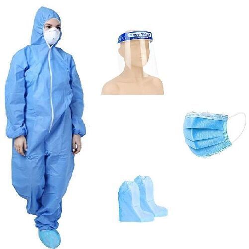 Blue PPE Kit for Safety Use