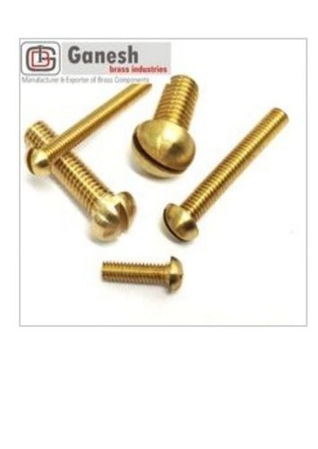 Brass Pan Head Screw - Fine Finished, Durable & Corrosion Resistant Design