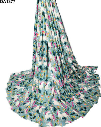 Fancy Diamond Silk Digital Cute Print Fabric Unstitch Material for Womena  s Clothing (2.5 Meter Cut, 58" width) 