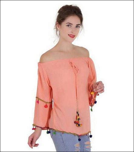 Ladies Off Shoulder Casual Top