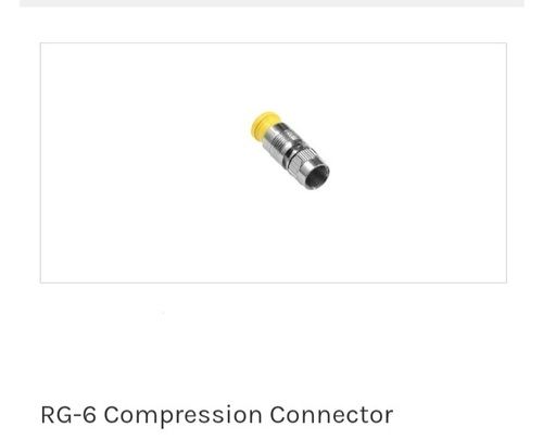 Plain Pattern RG-6 Compression Connector