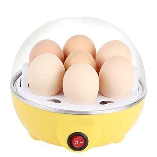 Yellow Round Shape Electric Egg Boiler