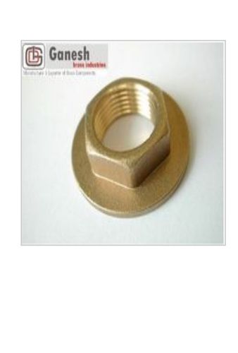 Yellow Color Brass Flange Nut