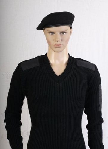 Black Military Woolen Plain Pullover Sweater, Full Sleeve, Round Nack, Skin Friendly, Attractive Look, Highly Comfortable